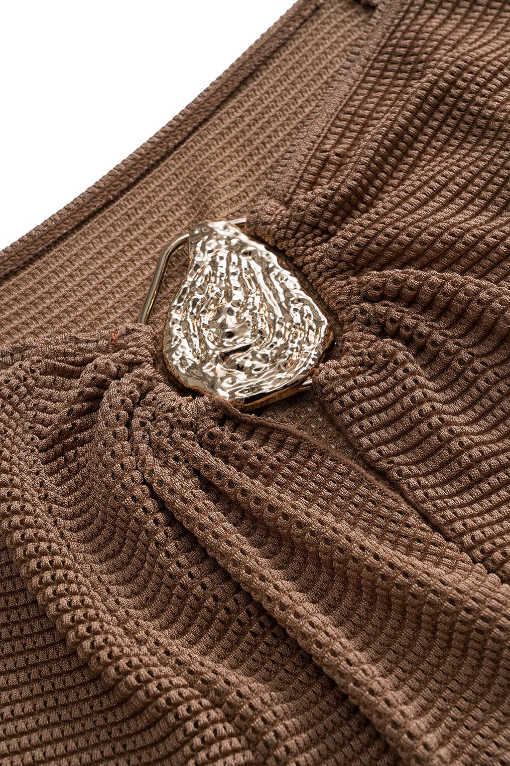 Gold Brown Bikini ve Pareo Set