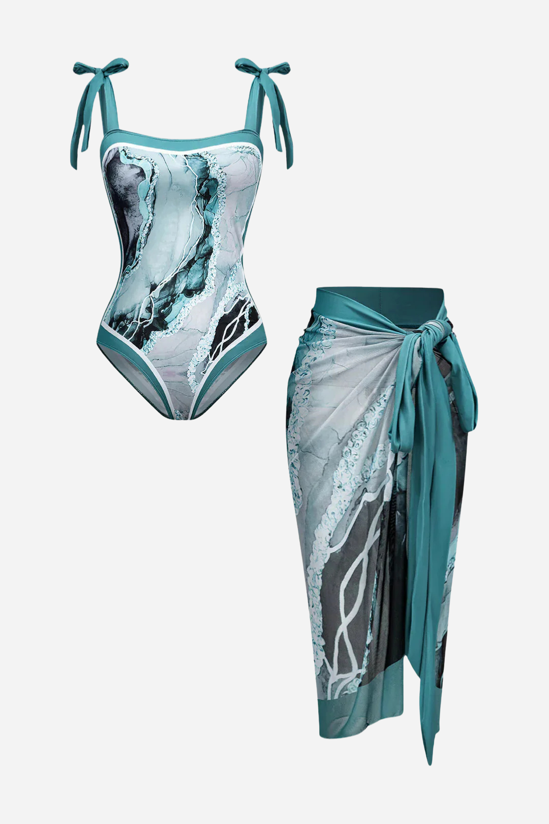 Ocean Blue Mayo ve Pareo Set