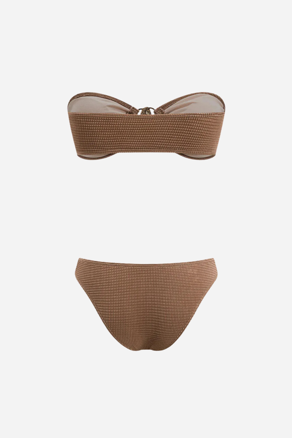 Gold Brown Bikini ve Pareo Set
