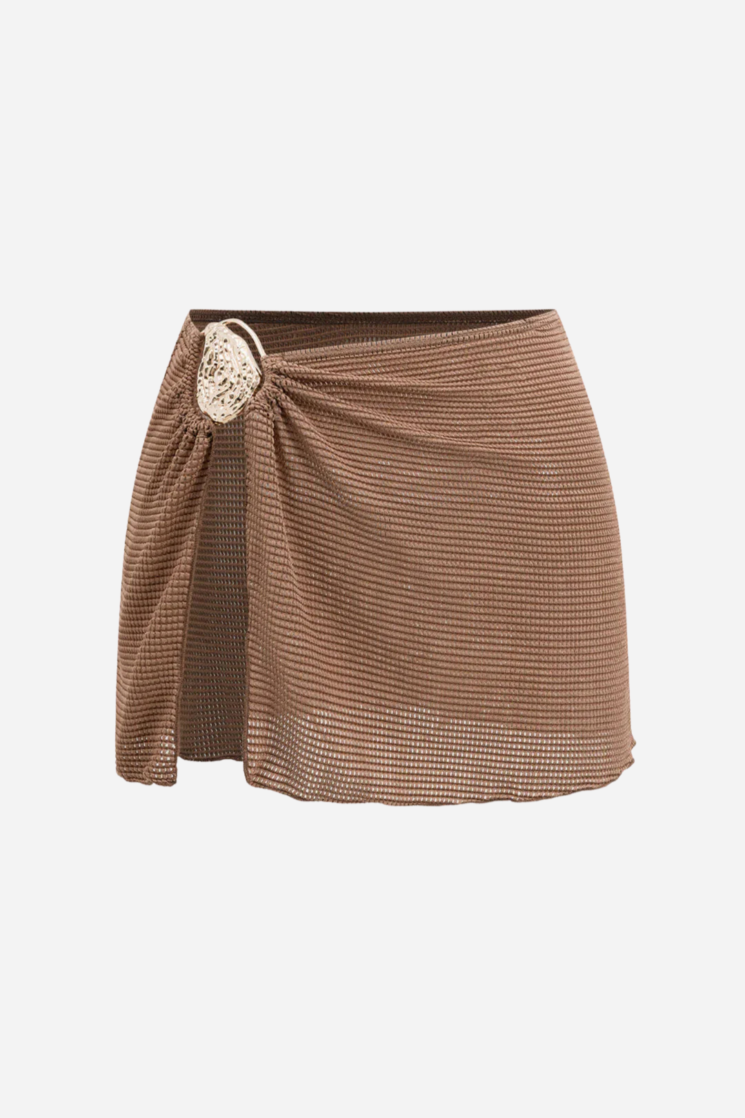 Gold Brown Bikini ve Pareo Set