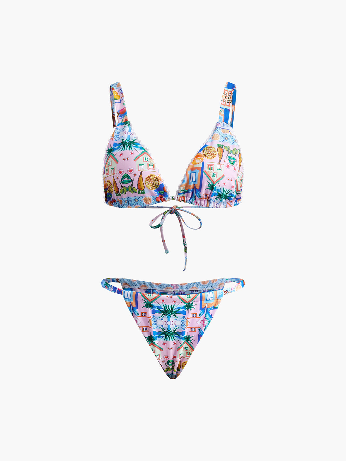 Tie Print Bikini