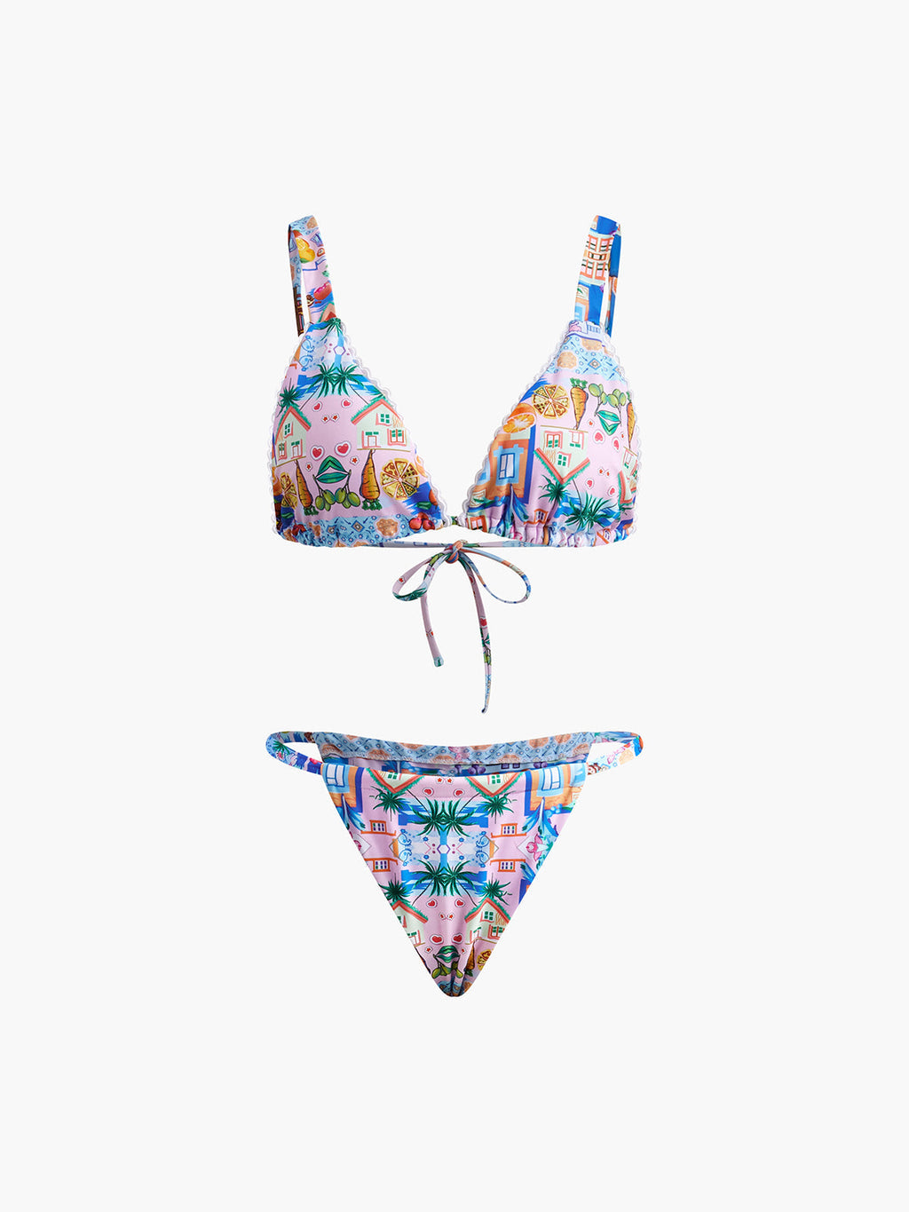 Tie Print Bikini