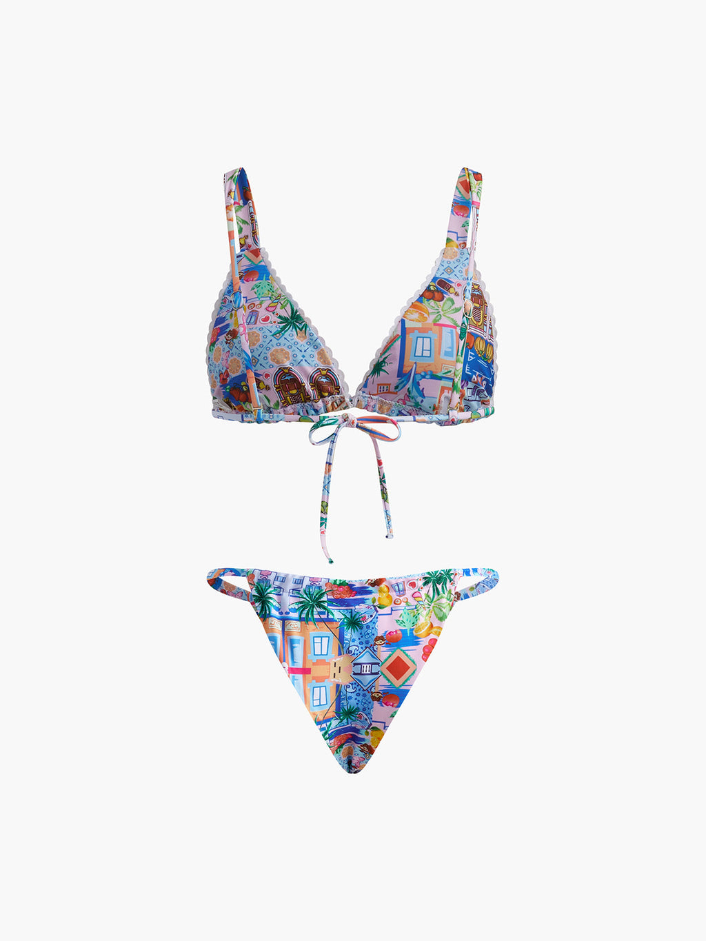 Tie Print Bikini