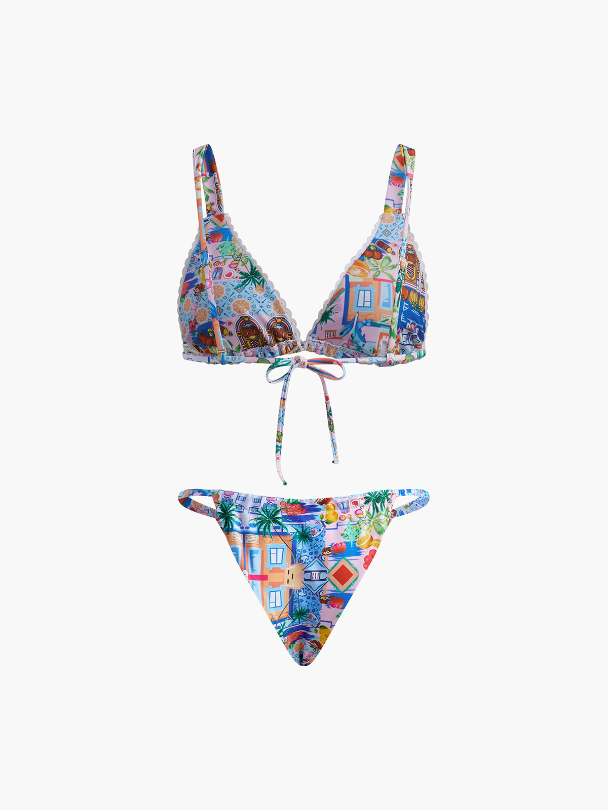 Tie Print Bikini