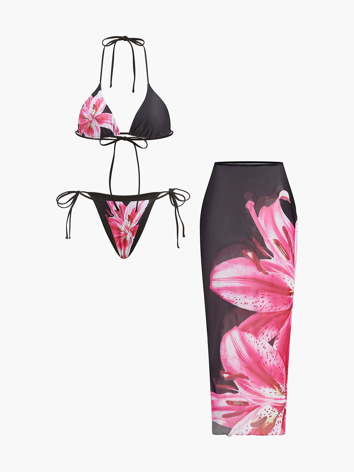 Blossom Bikini ve Pareo Set